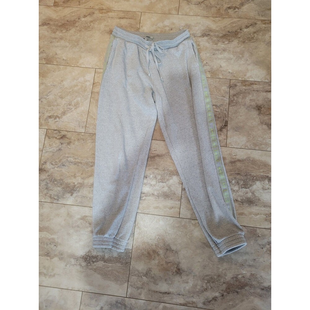 American Eagle Amazingly Soft Women's Sweatpants Joggers Pockets Logo Down Sides